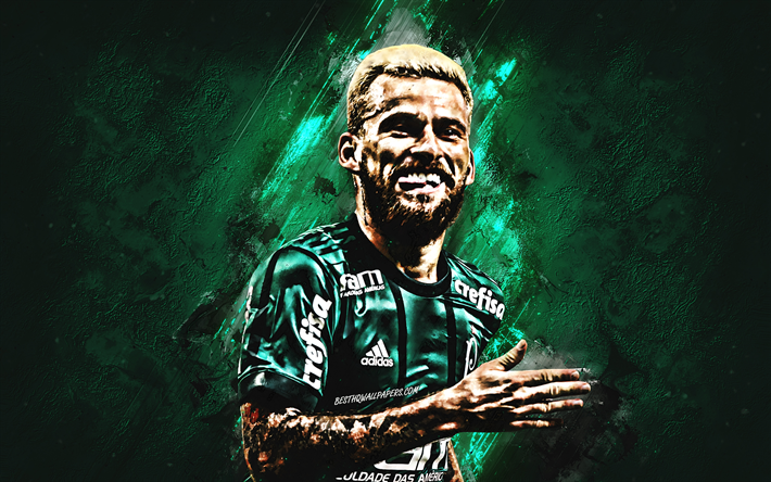 Lucas Lima, pedra verde, Palmeiras FC, meta, brasileira de futebol, futebol, Lucas Rafael Araujo Lima, Brasileiro Serie A, grunge, SE Palmeiras, Brasil