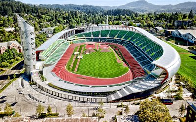 Hayward Field, University of Oregon, multifunctional stadium, Oregon Ducks Stadium, Eugene, Oregon, USA, Oregon Ducks