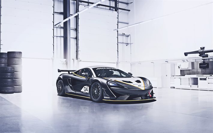 McLaren 570S GT4, 4k, autotalli, 2021 autoa, hyperautot, 2021 McLaren 570S, superautot, McLaren