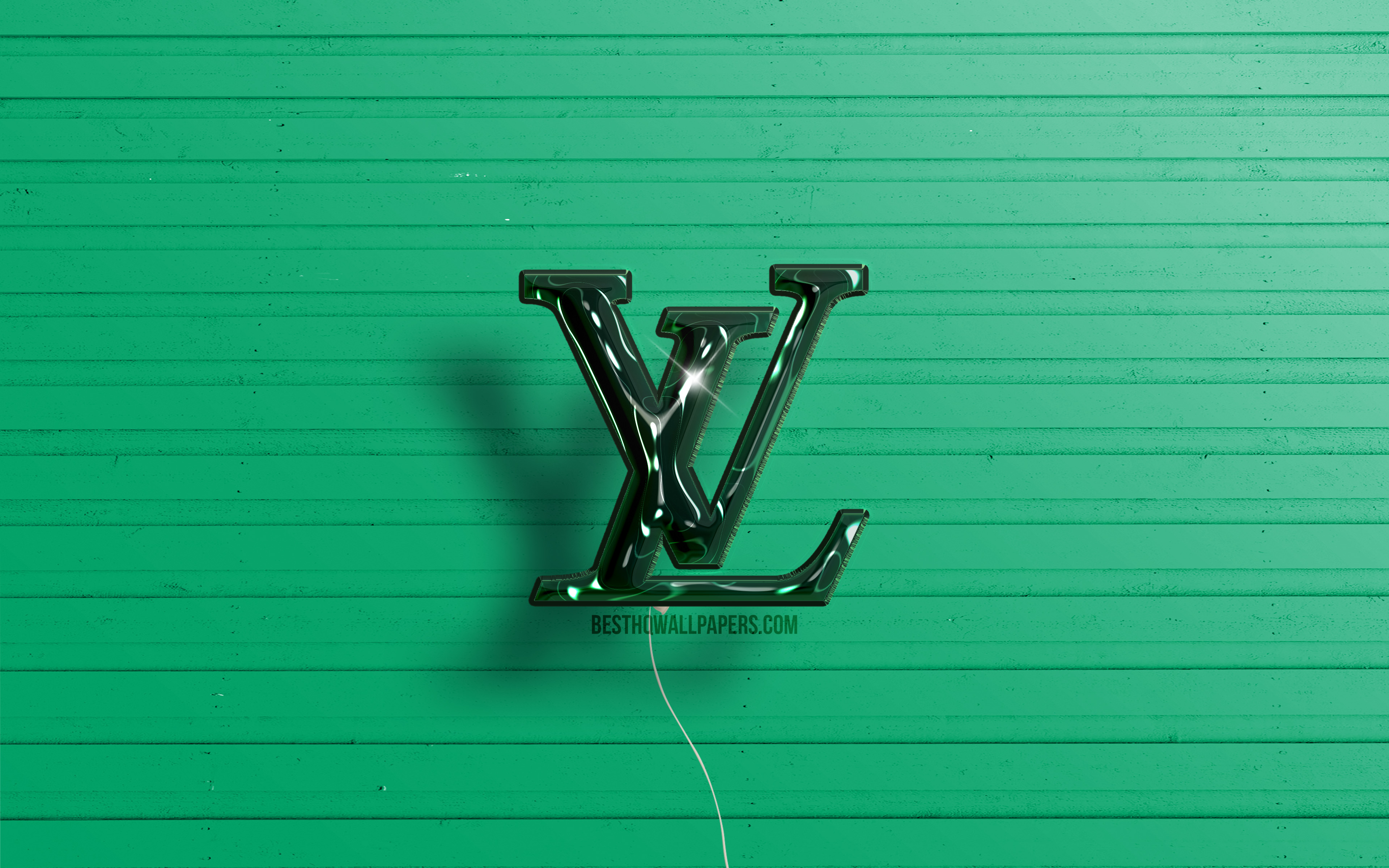 Download wallpapers 4K, Louis Vuitton 3D logo, artwork, fashion