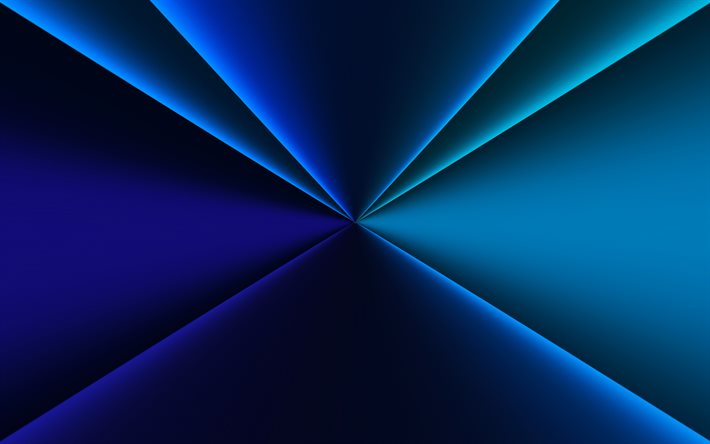 fond de lignes bleues, 4k, fond d&#39;abstraction de lumi&#232;re bleue, fond cr&#233;atif bleu, fond clair