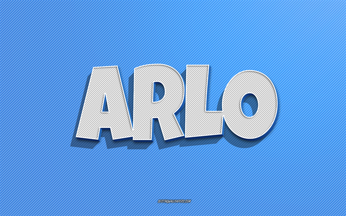 arlo, hintergrund mit blauen linien, hintergrundbilder mit namen, arlo-name, m&#228;nnliche namen, arlo-gru&#223;karte, strichzeichnungen, bild mit arlo-namen