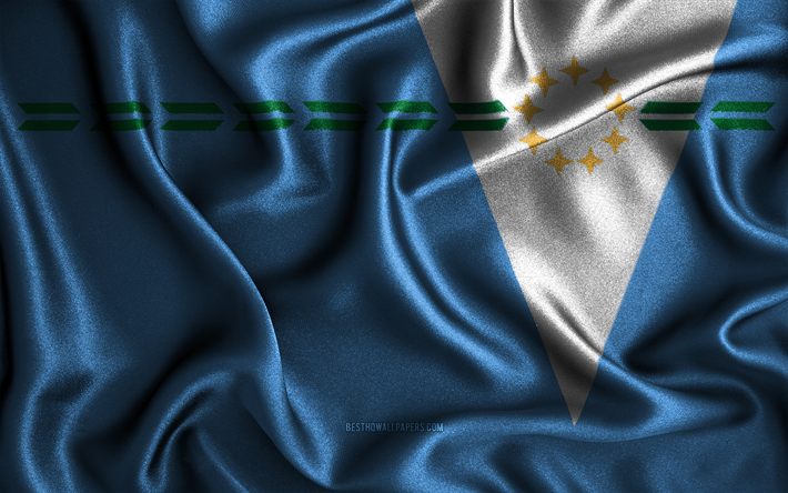 Formosa flagga, 4k, v&#229;giga sidenflaggor, Argentina provinser, Day of Formosa tygflaggor, 3D konst, Formosa, Argentinas provinser, Formosa 3D flagga, Argentina