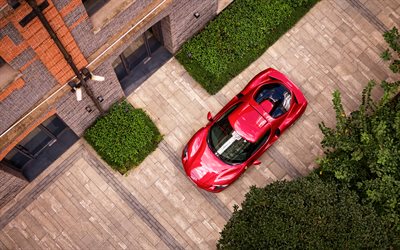 Ferrari 296 GTB, 4k, supercars, 2022 cars, aerial view, F171, 2022 Ferrari 296 GTB, italian cars, Ferrari