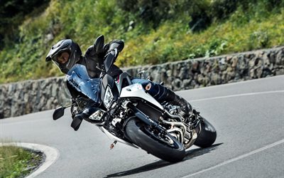 900 Yamaha Tracer, piloto, 2018 motos, estrada, japon&#234;s motocicletas, sbk, Yamaha