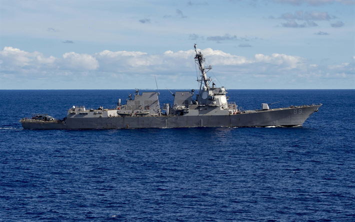 USS Mustin, DDG-89, jagare, US Navy, Amerikanska krigsfartyg, Usa, Arly Burke typ
