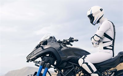 Yamaha NIKEN, 4k, 2019 cyklar, rider, japanska motorcyklar, Yamaha