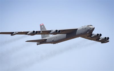 Boeing B-52 Stratofortress, American bombardieri strategici B-52, USAF, aerei da combattimento, aerei militari, US Air Force