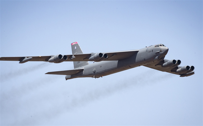 Boeing B-52 Stratofortress, American strategic bomber, B-52, USAF, combat aircraft, military aircraft, US Air Force