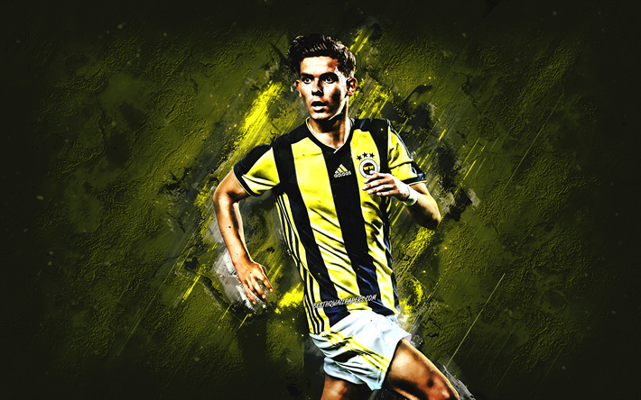 ダウンロード画像 Ferdi Kadioglu Fenerbahce Mf 黄色の石 肖像 有名なサッカー選手 サッカー オランダサッカー 選手 グランジ トルコ フリー のピクチャを無料デスクトップの壁紙