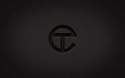 telfar-carbon-logo, 4k, grunge-kunst, carbon-hintergrund, kreativ, telfar-schwarz-logo, marken, telfar-logo, telfar