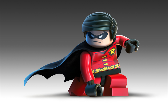 Download wallpapers Robin, Lego, Batman, Robin character, Batman characters,  Lego characters for desktop free. Pictures for desktop free