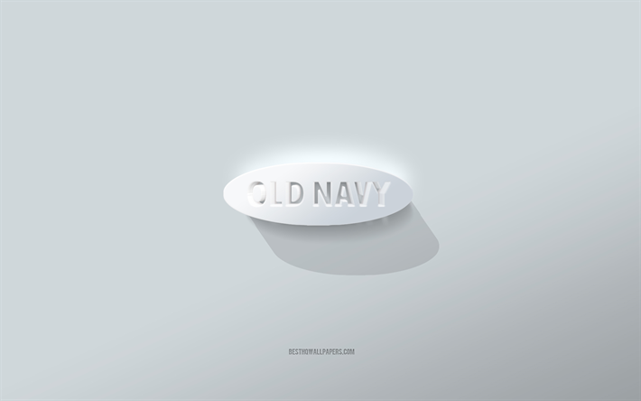 vecchio logo della marina, sfondo bianco, logo 3d della vecchia marina, arte 3d, vecchia marina, emblema della vecchia marina 3d
