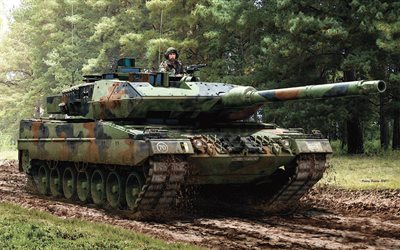 Leopard 2, German main battle tank, German army, Leopard 2A5, modern armored vehicles, tanks, Leopard