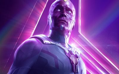 Visione del 2018 film, supereroi Avengers Infinity War