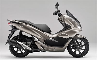 Honda PCX150, 4k, 2019 bikes, scooter, PCX150, studio, Honda