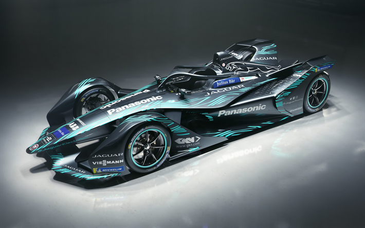 Formula E, Jaguar I-Type, car racing, all-electric Formula E race car, Panasonic Jaguar Racing