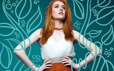 Katherine McNamara, American actress, portrait, red-haired woman, Hollywood star, young actress, photoshoot