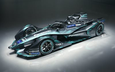 Jaguar I-Type, 4k, racing cars, 2018 cars, Formula E, electric cars, Jaguar