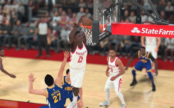 NBA 2K18, 2018, game basketball simulator, new games, poster, sports simulator