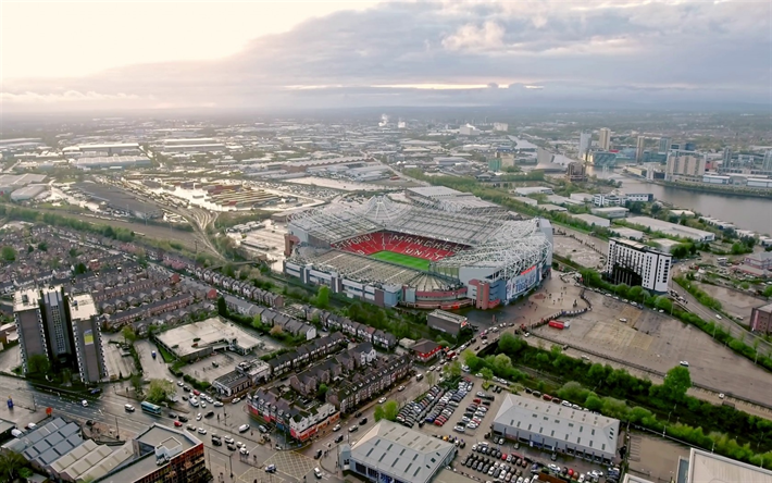 Old Trafford, Manchester United, football stadium, arenor, Manchester, England, fotboll, Premier League