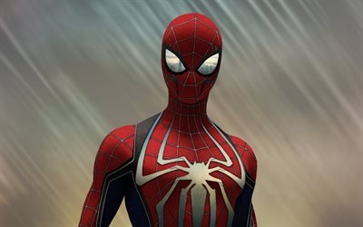 Spiderman, 3d art, superheroes, comic characters, portrait