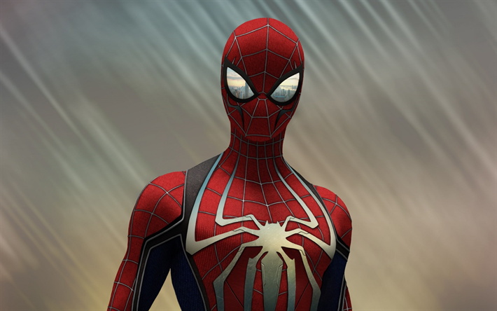 Spiderman, 3d art, supersankareita, sarjakuvan hahmot, muotokuva