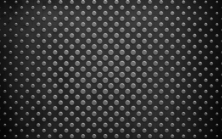 metal circles patterns, metal dots texture, metal plates, grunge background, metal textures, background with dots, dots textures