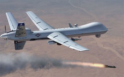MQ-9 Reaper, Predator B, miehitt&#228;m&#228;tt&#246;mi&#228; ilma, UAV, General Atomics Aeronautical Systems, Unmanned combat aerial vehicle, US Air Force, USA