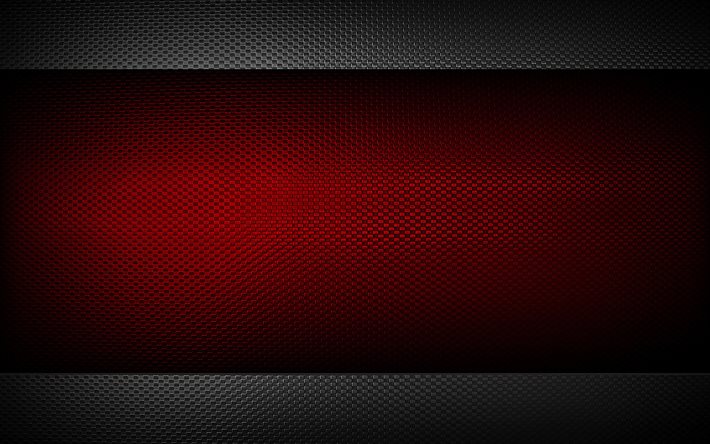 vermelho de metal de fundo, carbono texturas, de metal padr&#227;o de pontos, texturas de metal, metal fundos