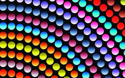 coloridos c&#237;rculos de patrones abstractos, c&#237;rculos, creativo, arte, colorido c&#237;rculos de fondo, abstracto, fondo con c&#237;rculos