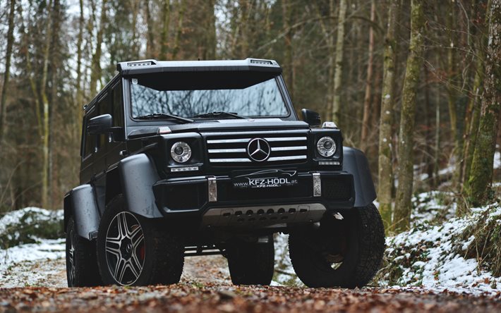 Download Wallpapers Mercedes Benz G500 W463 Black Suv Tuning G Class New Black G500 German Cars Mercedes For Desktop Free Pictures For Desktop Free