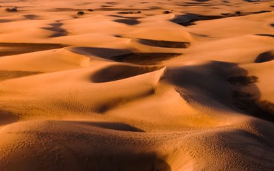 desert, sand dunes, beautiful nature, sunset, HDR, Africa