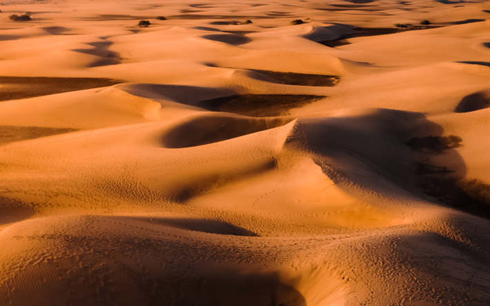 deserto, dune di sabbia, natura meravigliosa, tramonto, hdr, africa