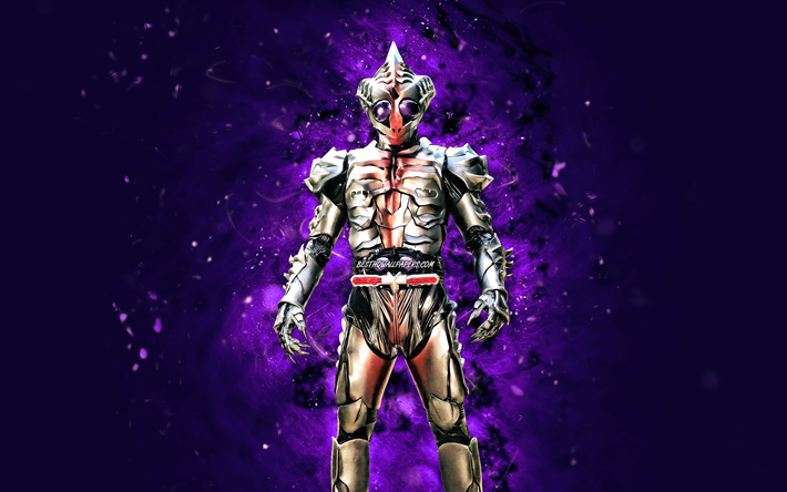 jun maehara, 4k, violet n&#233;ons, kamen rider, protagoniste, hiden aruto, kamen rider personnages, maehara jun, kamen rider amazon sigma, jun maehara kamen rider