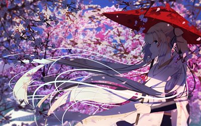 Yuki Miku, primavera, sakura, simplemente, Magica Wars, magical girl, Yuki-miku