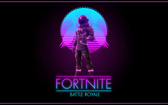 Fortnite Battle Royale, 4k, les jeux de 2018, œuvres d&#39;art, Fortnite