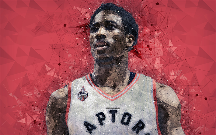 DeMar DeRozan abstract art NBA basketball stars Toronto Raptors DeRozan  HD wallpaper  Peakpx