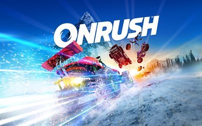 Onrush, 4k, cartaz, 2018 jogos, jogo de corrida