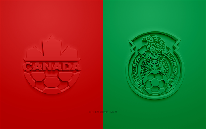 canada vs mexico, 2019 concacaf gold cup, fu&#223;ball-match, werbematerialien, north america, gold cup 2019, mexiko fu&#223;ball-nationalmannschaft, kanada, national football team