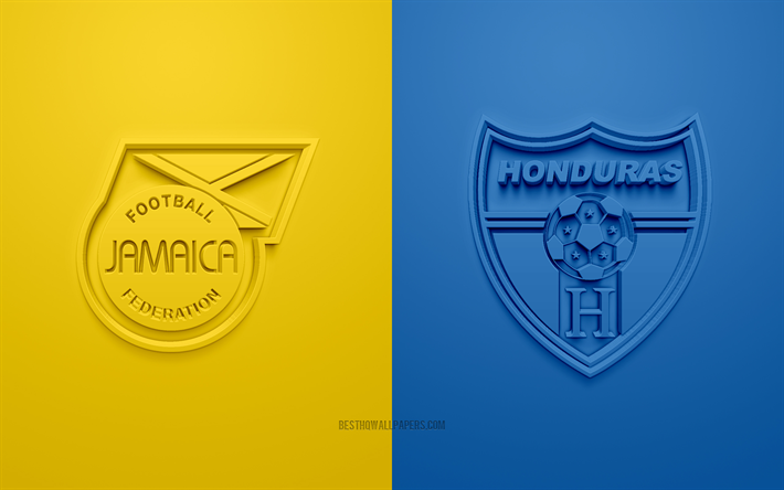 Vs Honduras Jamaica, 2019 CONCACAF Gold Cup, fotbollsmatch, pr-material, Nordamerika, Guld Vm 2019, Jamaica landslaget, Honduras landslag i fotboll