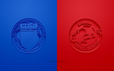 Haiti vs Bermuda, 2019 CONCACAF Gold Cup, football match, promotional materials, North America, Gold Cup 2019, Haiti national football team, Bermuda national football team