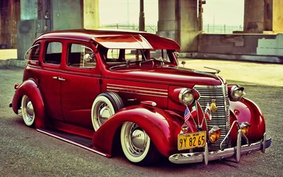 Chevrolet Master Deluxe, retro cars, 1938 cars, tuning, low rider, american cars, 1938 Chevy Master Deluxe, Chevrolet, HDR