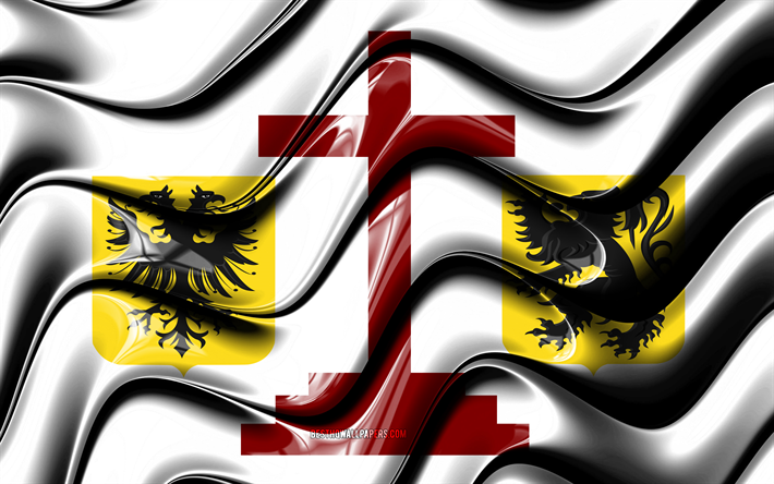 geraardsbergens flagga, 4k, belgiska st&#228;der, geraardsbergens dag, 3d-konst, geraardsbergen, belgiens st&#228;der, geraardsbergen 3d-flagga, geraardsbergens v&#229;giga flagga, belgien, europa