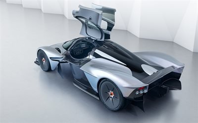 Aston Martin Valkyrie, 2018, View from above, new hypercar, sports cars, Aston Martin