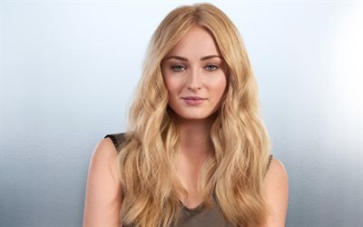 Sophie Turner, English actress, portrait, young actress, beautiful woman
