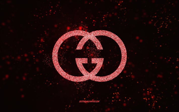 Download wallpapers Gucci glitter logo, 4k, black background, Gucci logo,  red glitter art, Gucci, creative art, Gucci red glitter logo for desktop  free. Pictures for desktop free