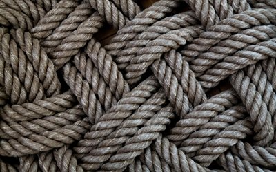 textura de tecelagem de corda, 4k, macro, texturas de cordas, texturas de tecelagem, cordas, fundo com cordas