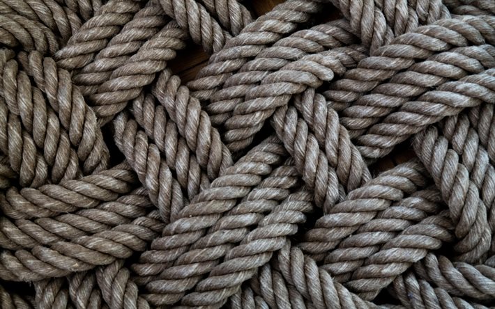 ロープ織りの質感, 4k, Tag Type, ロープテクスチャ, テクスチャを織ります, ロープ, ロープで背景