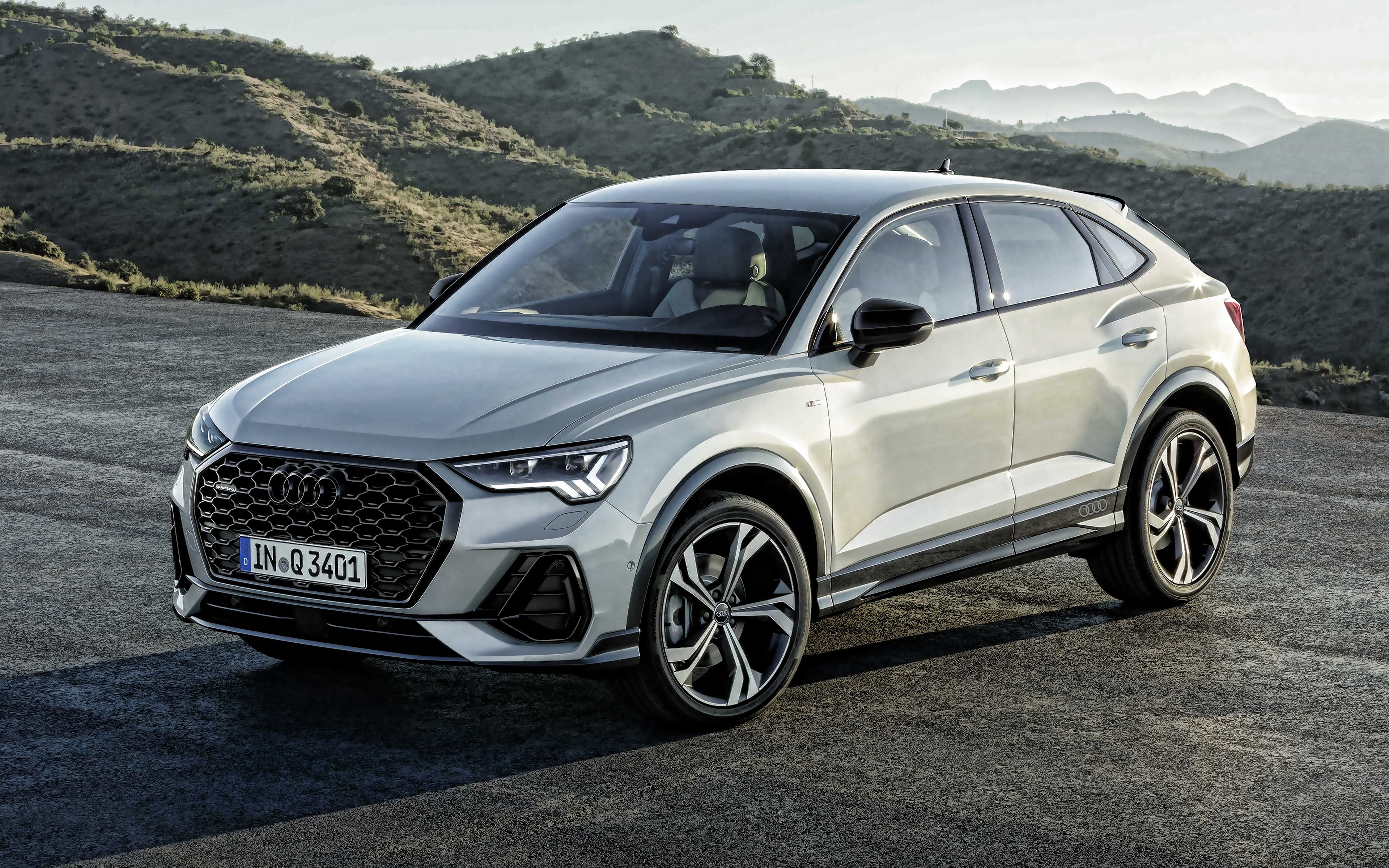 Download wallpapers Audi Q3 Sportback, 2020, exterior, front view, new ...